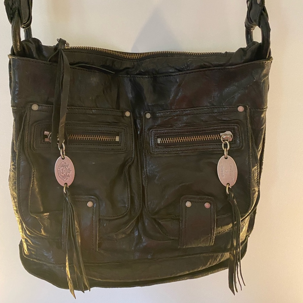 Juicy Couture messenger bag. Black.